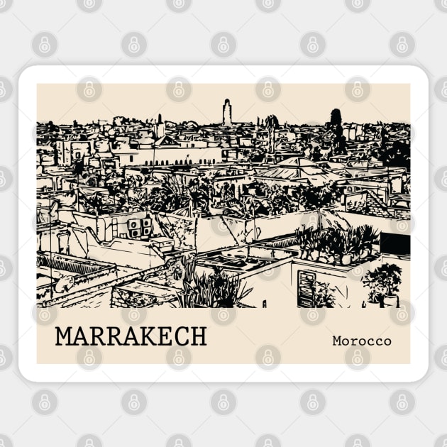 Marrakech Morocco Magnet by Lakeric